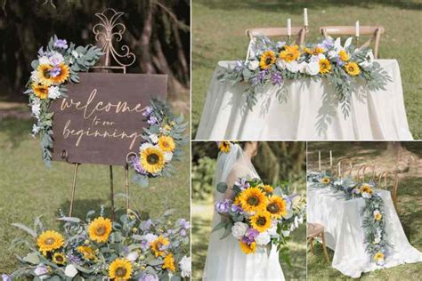 11 Beautiful Sunflower Wedding Ideas - Ling's Moment