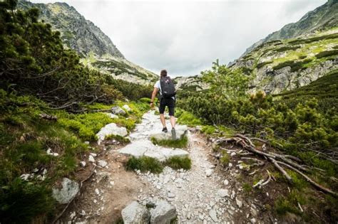 Man Hiking Alone in Mountains Free Stock Photo | picjumbo