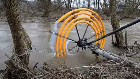 This Clever Water Wheel Pump Uses Energy From Flowing River