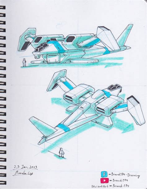 VTOL Aircraft Design Sketch by Brand-194 on DeviantArt