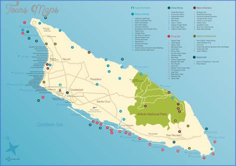 Aruba Map - ToursMaps.com