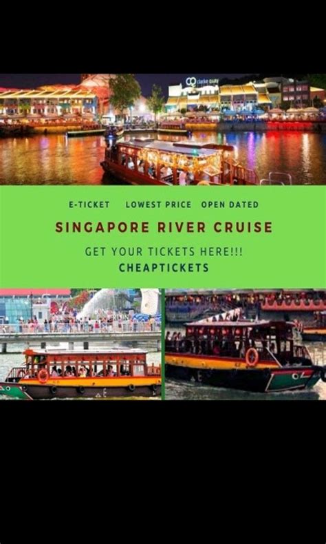 Singapore River Cruise, Tickets & Vouchers, Local Attractions & Transport on Carousell