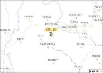 Salem (United States - USA) map - nona.net