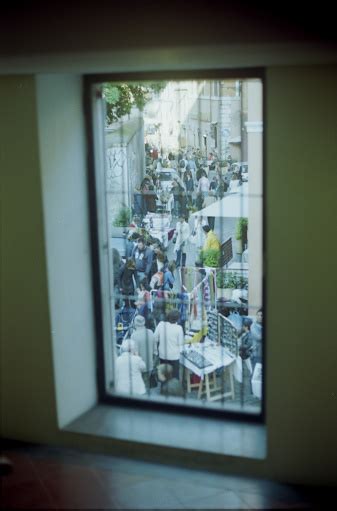 Trastevere Market Seen From A Window Stock Photo - Download Image Now - Capital Cities, City ...