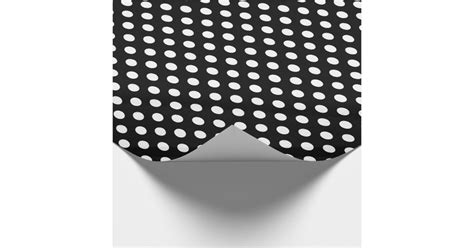 Black With White Polka-dot Wrapping Paper | Zazzle