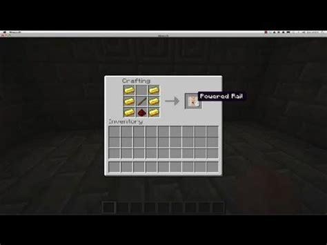 How to Make a Powered Rail in Minecraft : Minecraft Tutorials - YouTube