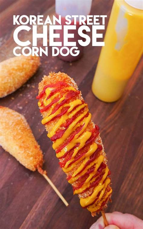 Korean Street Cheese Corn Dogs Recipe & Video - Seonkyoung Longest | Recipe | Cheese corn dog ...