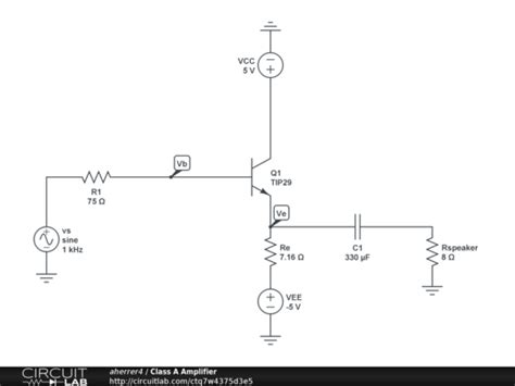 Class A Amplifier - CircuitLab