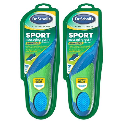 Dr. Scholl’s Sport Insoles (Pack of 2) // Superior Shock Absorption and Arch Support to Reduce ...