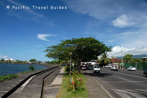 Map of Apia Town in Samoa showing Hotel Locations