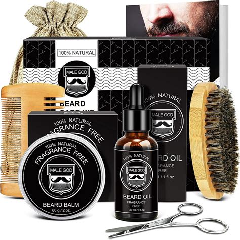 Beard Kit, Beard Growth Kit for Men Gifts, Organic Beard Oil, Beard ...