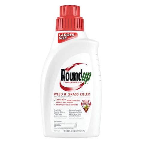 Roundup 35.2 oz. Weed and Grass Killer Concentrate Plus 500951005 - The ...