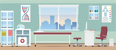 Doctor office room stock vector. Illustration of background - 153242710