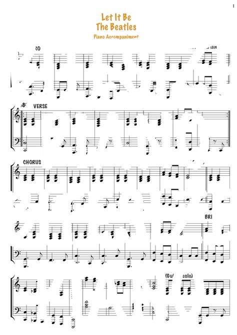 LET IT BE – THE BEATLES PIANO CHORDS & Lyrics – Bitesize Piano