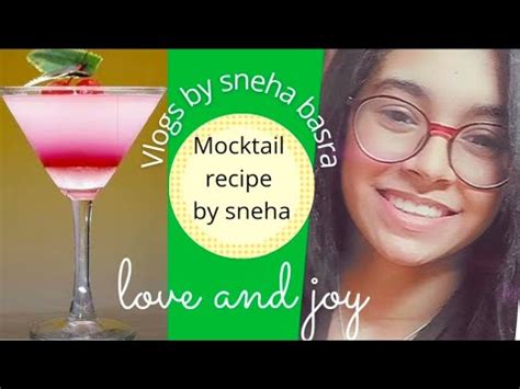 mocktail recipe by sneha basra| cool summer drink | vlogs by sneha basra | homemade drink ...