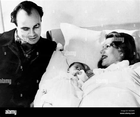 Prince Aly Khan, left, and Rita Hayworth, with their daughter, Yasmin Aga Khan, at hospital in ...