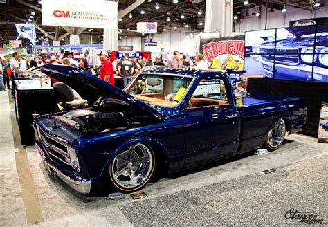 sema-2014-chevy-c10-blue - Stance Is Everything