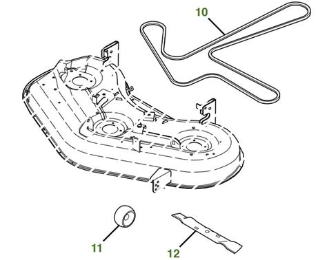 John Deere X300 48 Mower Deck Parts Diagram