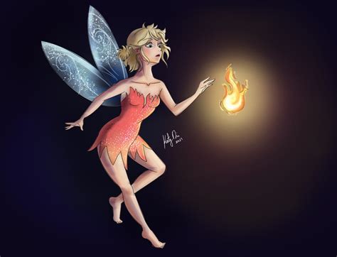 ArtStation - Fairy and fire fan art