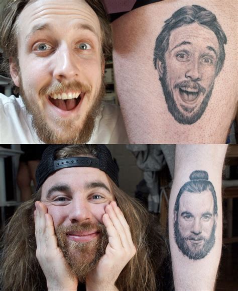 Ryan Gosling Face Tattoo