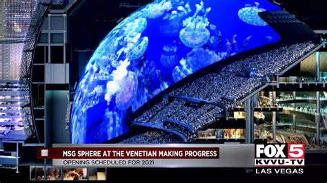 MSG Sphere at the Venetian is on track to open in 2021 in Las Vegas - YouTube