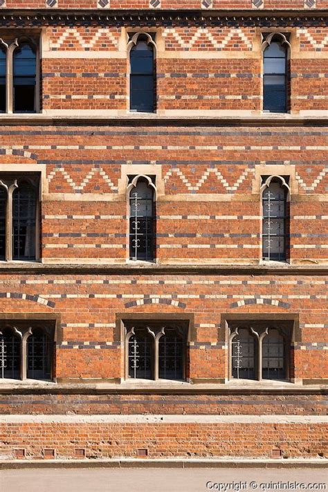 Facade of Keble College oxford. A neo-gothic red-brick building ...