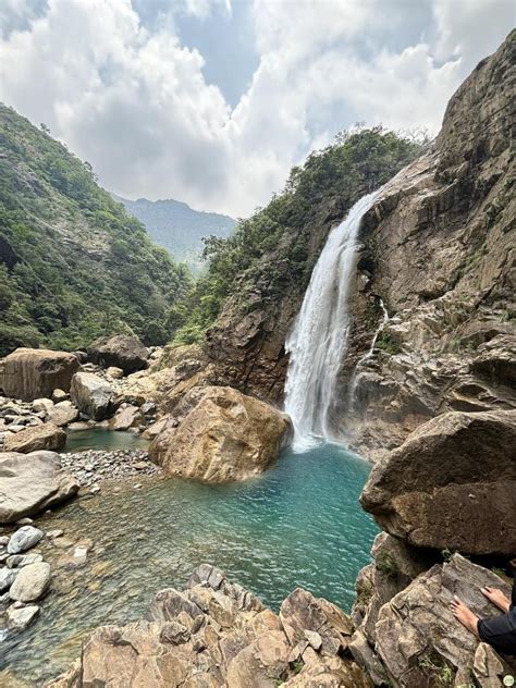 Rainbow Waterfall near Double Decker Living Root Bridge Sohra ...