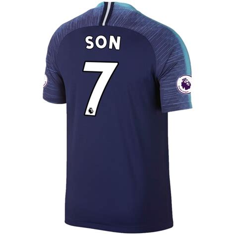 Son Heung-min Tottenham Hotspur Fanatics Branded 2018/2019 Replica Away ...