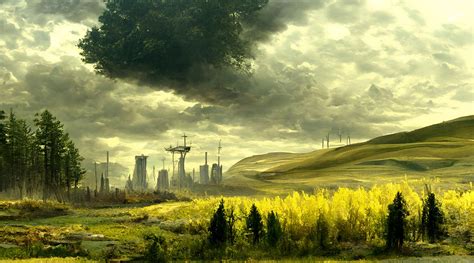 Dystopian Landscape Vista - AI Generated Artwork - NightCafe Creator