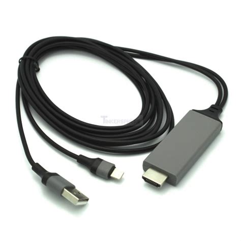 $19.99 - Lightning to HDMI Cable - Tinkersphere