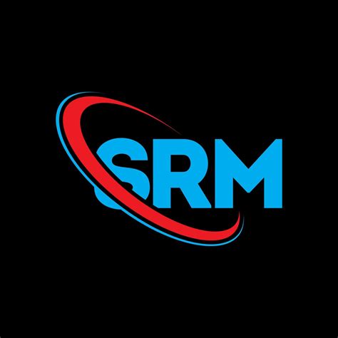 SRM logo. SRM letter. SRM letter logo design. Initials SRM logo linked with circle and uppercase ...