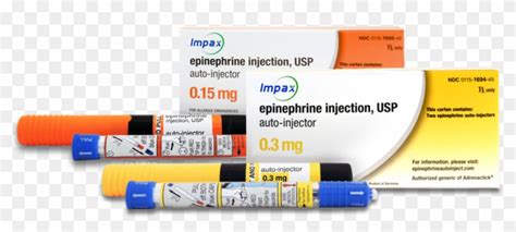 Generic Epinephrine Auto Injectors, Similarly To The - Epinephrine Auto Injectors, HD Png ...