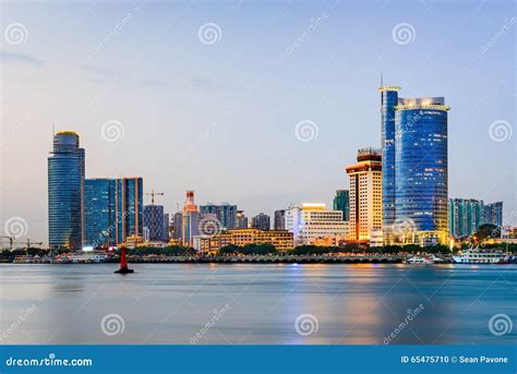 Xiamen China Skyline stock photo. Image of city, island - 65475710