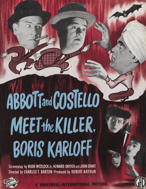 Abbott and Costello Meet the Killer, Boris Karloff – The Reel Poster ...