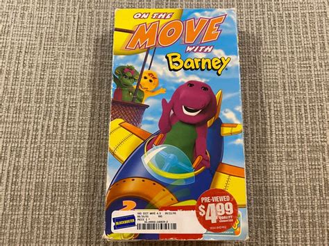 On The Move With Barney 2002 VHS | Barney & friends, Barney, Favorite color