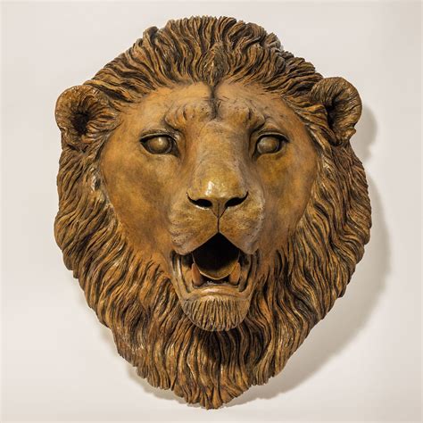 Bronze Lion Sculpture - Nick Mackman Animal Sculpture