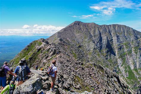 So close, but so far away... Knife Edge Trail, Mt. Katahdin, Maine, USA ...