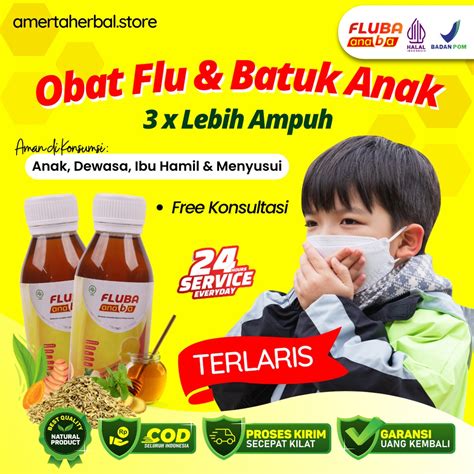 Jual FLUBA ANABA 130ml - 3x Lebih Ampuh Atasi Masalah Flu Batuk Anak ...