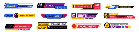 Breaking news banner for sports events summary 17758841 Vector Art at Vecteezy