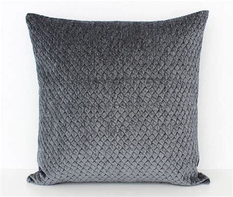 Grey Throw Pillow Textured Charcoal Gray Pillow Cover Grey - Etsy