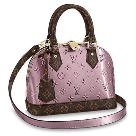 Louis Vuitton LV Alma vernis nouveau Cuir Rose ref.233990 - Joli Closet