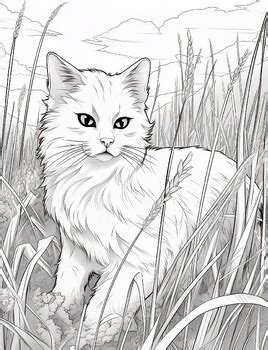 Realistic Cat Coloring Pages Vol. 02 by Art coloring book | TPT