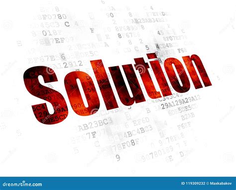 Business Concept: Solution on Digital Background Stock Photo - Image of leader, company: 119309232