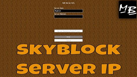 Skyblock server address - snoeve