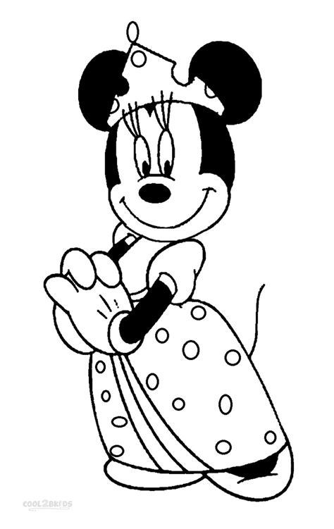 Coloring Pages | Princess Minnie Coloring Pages