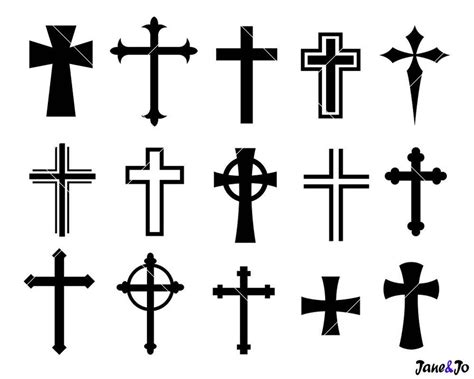 Crosses Svg Cross Svg Silhouettes Crosses Vector Png Dxf Etsy | My XXX ...