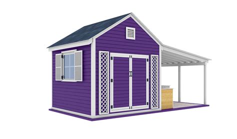 20x10 Garden Shed Plans with Porch - Shedplans.org