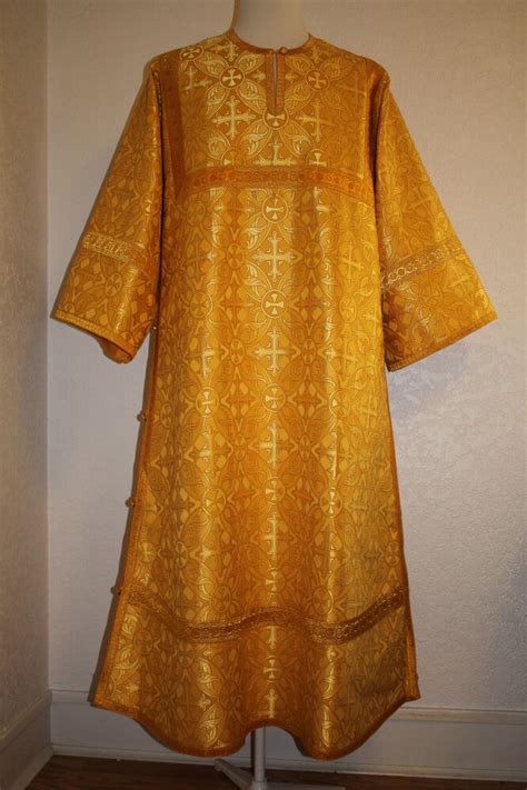 Orthodox Readers Acolyte Robe Gold Nonmetallic Brocade Gold, Lined TO ORDER!! | eBay