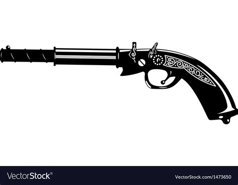 Pistol Royalty Free Vector Image - VectorStock