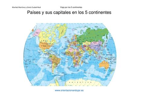 Todos Los Paises Del Mundo Y Sus Capitales Por Continentes